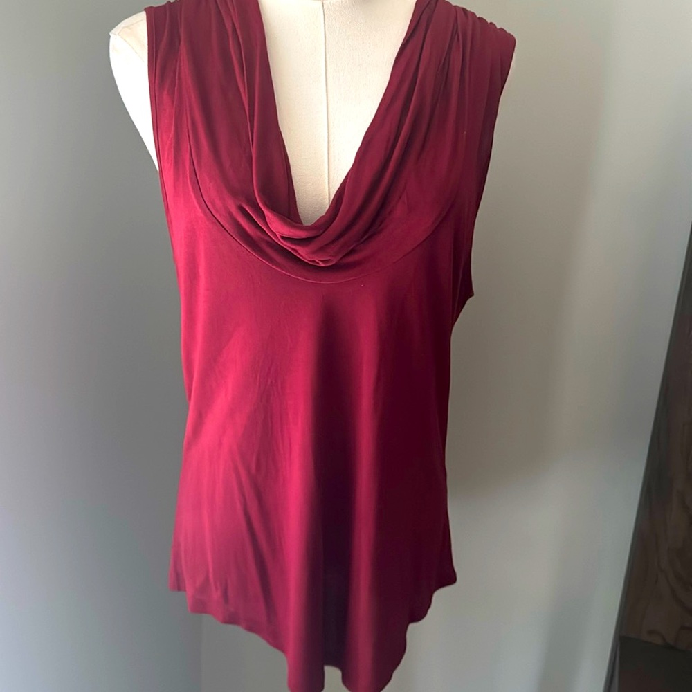 Haute Hippie cowl neck sleeveless top